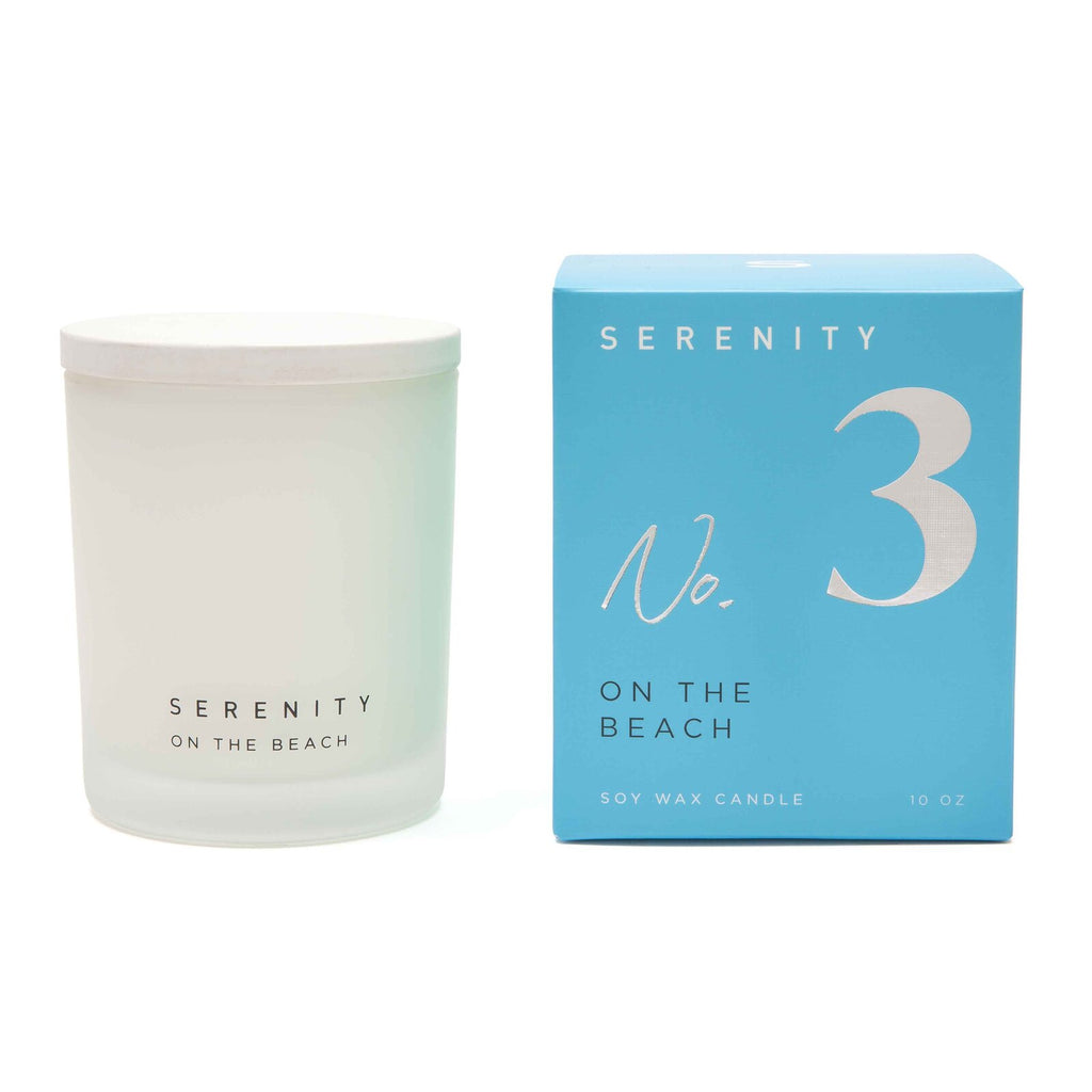 Serenity On The Beach 10oz glass candle no3