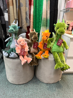 Charlie Bear Bear House Dragons ~complete set of 5
