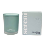 Serentiy Coloured Frost Range Timber Wick 10oz candle-Hawiian Surf