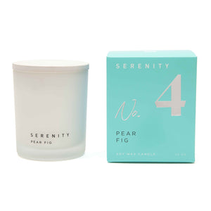 Serenity Pear and Fig 10oz glass candle - no4