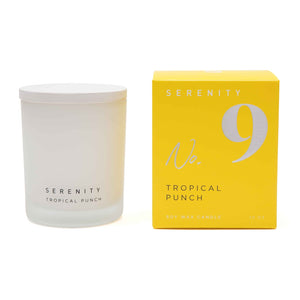 Serenity Tropical Punch 10oz glass candle - no9